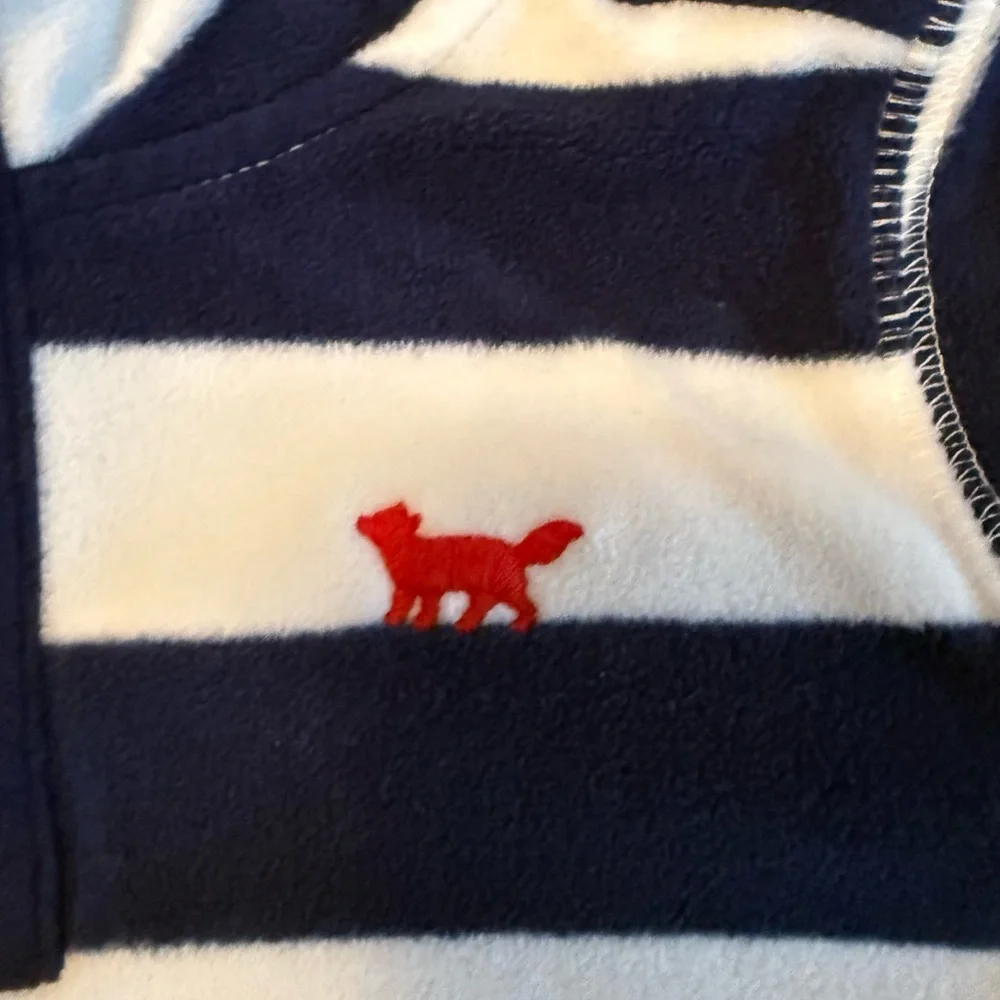 Carter's Navy and White Striped Kids Fleece